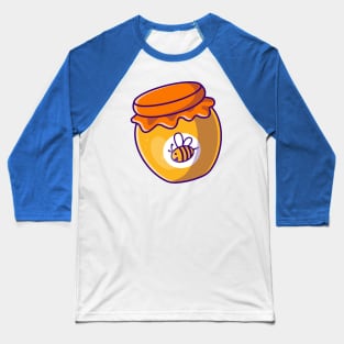 Floating Honey Jar Cartoon Baseball T-Shirt